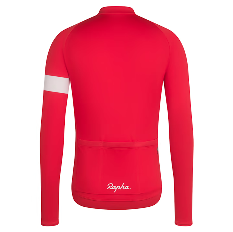 Rapha Long Sleeve Core Jersey Red-1